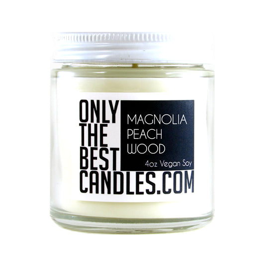 Magnolia Peach Wood 4oz Soy Candle